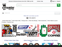 Tablet Screenshot of premierpokerchips.com